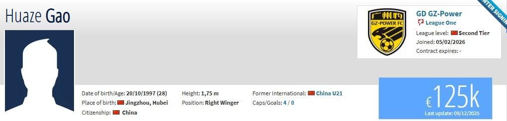 开云体育app-德转：原石家庄功夫球员高华泽、王靖斌加盟广东广州豹
